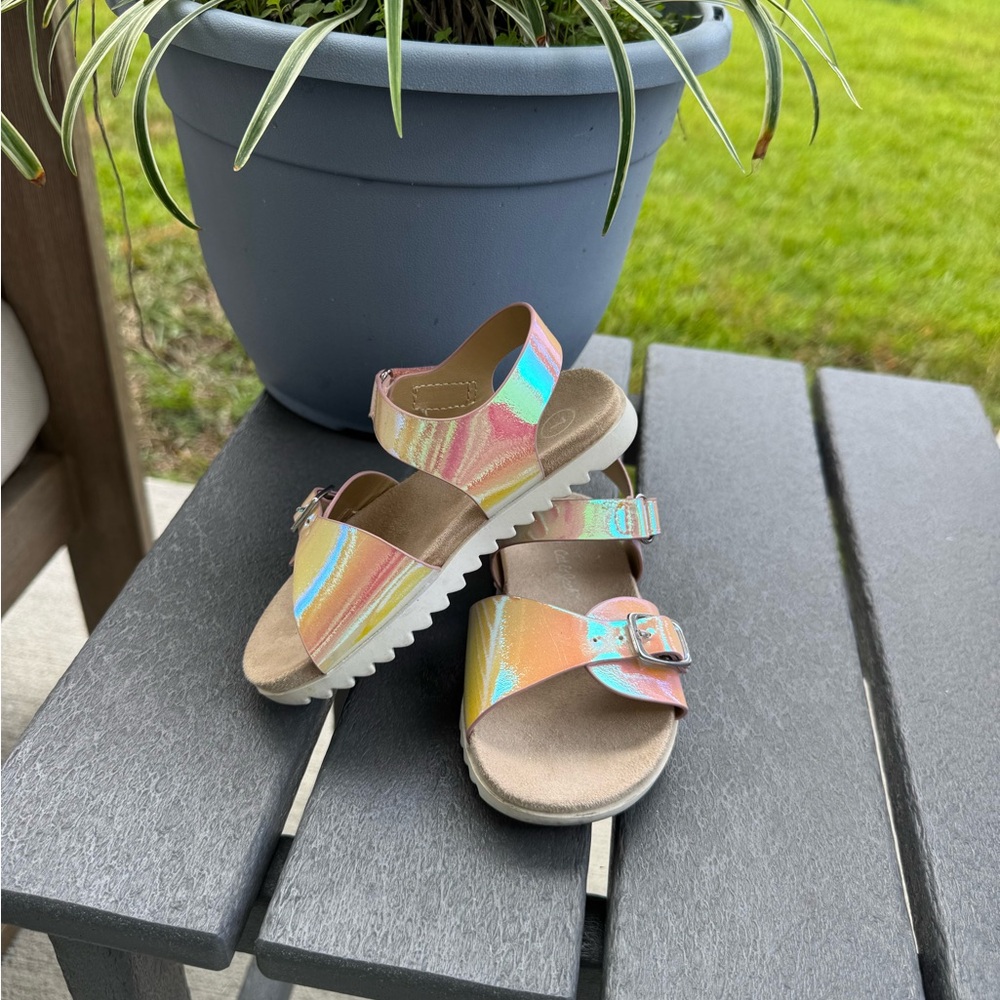 Cat & Jack Iridescent Kids Sandals